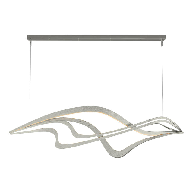 Hubbardton Forge 2019 Sterling Standard Crossing Waves LED Pendant