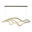 Hubbardton Forge 2019 Soft Gold Standard Crossing Waves LED Pendant