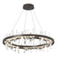 Hubbardton Forge 2019 Oil Rubbed Bronze Crystal Standard Solitude Circular LED Pendant