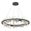 Hubbardton Forge 2019 Natural Iron Crystal Standard Solitude Circular LED Pendant