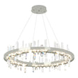 Hubbardton Forge 2019 Sterling Crystal Standard Solitude Circular LED Pendant