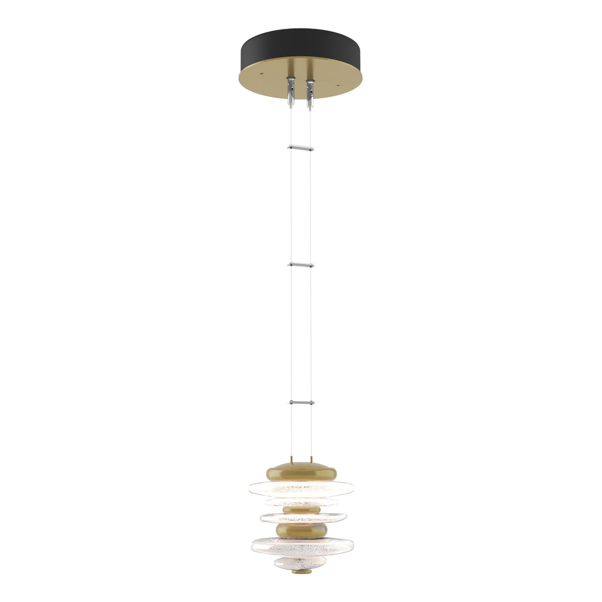 Hubbardton Forge 2019 Modern Brass Standard Cairn Mini Pendant