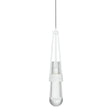 Hubbardton Forge 2013 White Clear Glass (ZM) Standard Link Clear Glass Low Voltage Mini Pendant