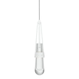 Hubbardton Forge 2013 White Clear Glass (ZM) Standard Link Clear Glass Low Voltage Mini Pendant