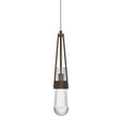 Hubbardton Forge 2013 Bronze Clear Glass (ZM) Standard Link Clear Glass Low Voltage Mini Pendant
