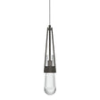 Hubbardton Forge 2013 Dark Smoke Clear Glass (ZM) Standard Link Clear Glass Low Voltage Mini Pendant