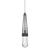 Hubbardton Forge 2013 Dark Smoke Clear Glass (ZM) Standard Link Clear Glass Low Voltage Mini Pendant