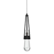 Hubbardton Forge 2013 Black Clear Glass (ZM) Standard Link Clear Glass Low Voltage Mini Pendant