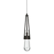 Hubbardton Forge 2013 Oil Rubbed Bronze Clear Glass (ZM) Standard Link Clear Glass Low Voltage Mini Pendant