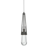 Hubbardton Forge 2013 Natural Iron Clear Glass (ZM) Standard Link Clear Glass Low Voltage Mini Pendant