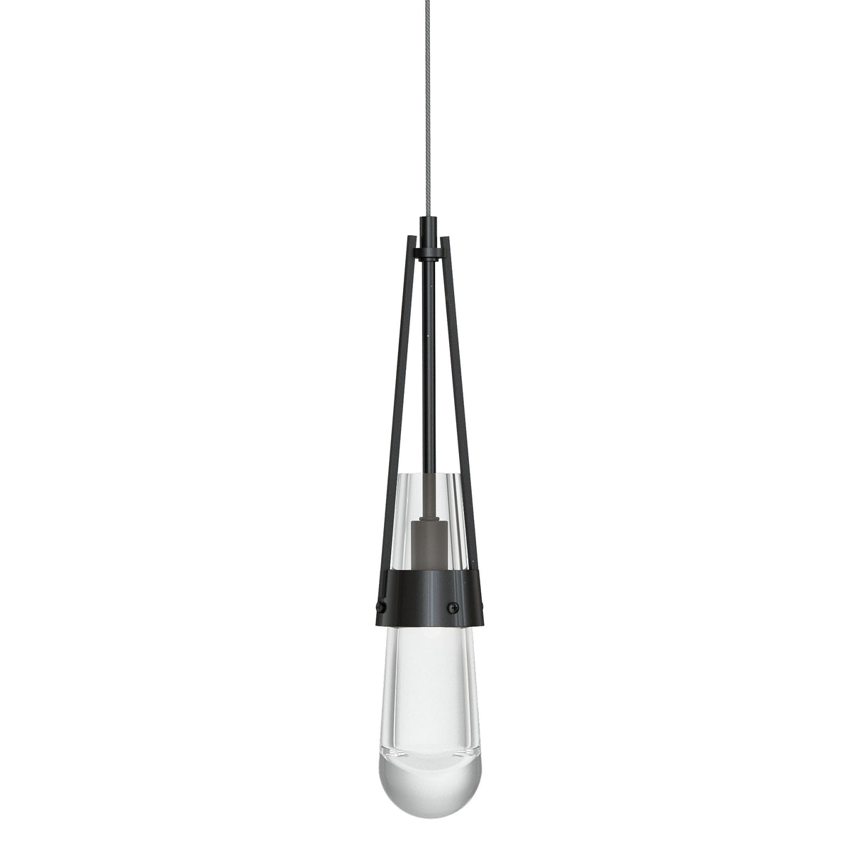 Hubbardton Forge 2013 Ink Clear Glass (ZM) Standard Link Clear Glass Low Voltage Mini Pendant