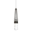 Hubbardton Forge 2022 Oil Rubbed Bronze Clear Glass with White Threading (YJ) Standard Link Blown Glass Low Voltage Mini Pendant
