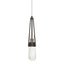 Hubbardton Forge 2022 Oil Rubbed Bronze Clear Bubble Glass (YG) Standard Link Blown Glass Low Voltage Mini Pendant