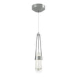 Hubbardton Forge 2022 Vintage Platinum Clear Bubble Glass (YG) Standard Link Blown Glass Low Voltage Mini Pendant