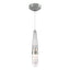 Hubbardton Forge 2022 Vintage Platinum Clear Glass with White Threading (YJ) Standard Link Blown Glass Low Voltage Mini Pendant