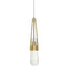 Hubbardton Forge 2022 Modern Brass Clear Bubble Glass (YG) Standard Link Blown Glass Low Voltage Mini Pendant