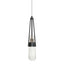Hubbardton Forge 2022 Ink Clear Bubble Glass (YG) Standard Link Blown Glass Low Voltage Mini Pendant