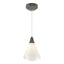 Hubbardton Forge 2022 Dark Smoke Spun Frost (SH) Standard Mobius Low Voltage Mini Pendant