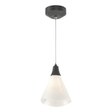 Hubbardton Forge 2022 Black Spun Frost (SH) Standard Mobius Low Voltage Mini Pendant
