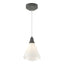 Hubbardton Forge 2022 Natural Iron Spun Frost (SH) Standard Mobius Low Voltage Mini Pendant