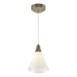 Hubbardton Forge 2022 Soft Gold Spun Frost (SH) Standard Mobius Low Voltage Mini Pendant