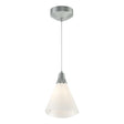 Hubbardton Forge 2022 Vintage Platinum Spun Frost (SH) Standard Mobius Low Voltage Mini Pendant