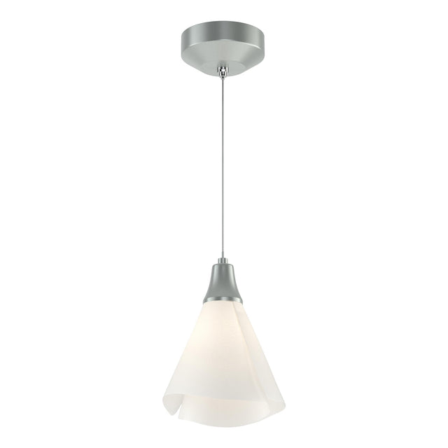 Hubbardton Forge 2022 Vintage Platinum Spun Frost (SH) Standard Mobius Low Voltage Mini Pendant
