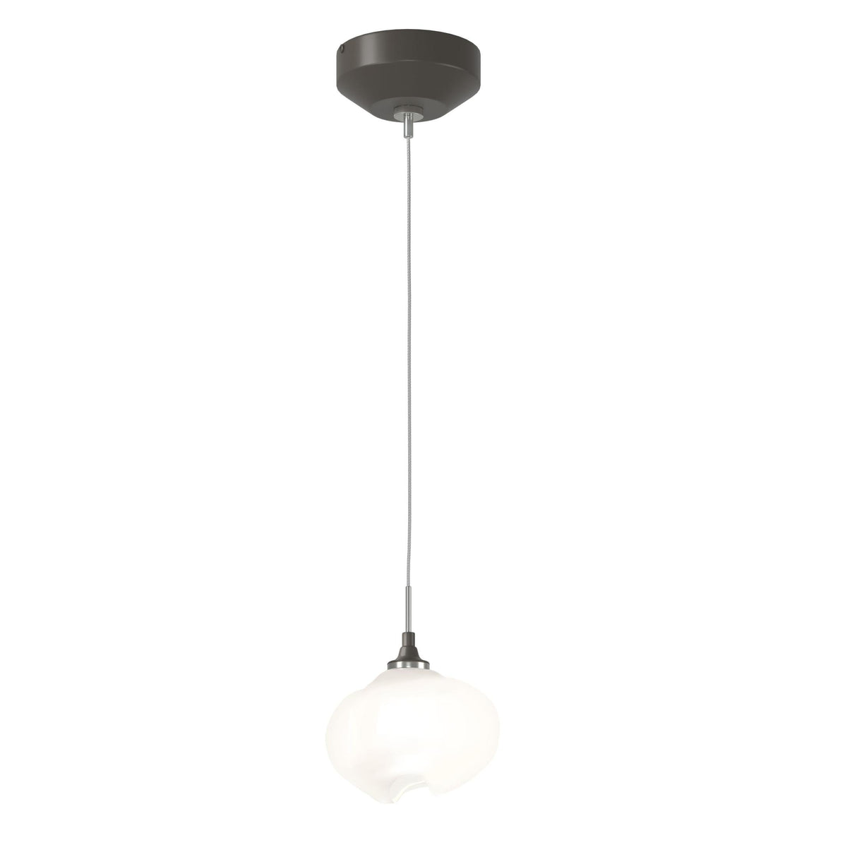 Hubbardton Forge 2022 Dark Smoke Frosted Glass (FD) Standard Ume Low Voltage Mini Pendant