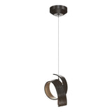 Hubbardton Forge 2023 Bronze Opal Glass (GG) Standard Riza Low Voltage Mini Pendant