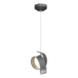 Hubbardton Forge 2023 Natural Iron Opal Glass (GG) Standard Riza Low Voltage Mini Pendant
