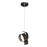 Hubbardton Forge 2023 Oil Rubbed Bronze Opal Glass (GG) Standard Riza Low Voltage Mini Pendant