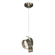 Hubbardton Forge 2023 Soft Gold Opal Glass (GG) Standard Riza Low Voltage Mini Pendant