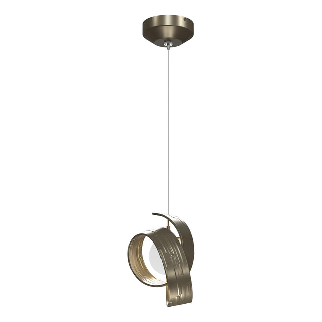 Hubbardton Forge 2023 Soft Gold Opal Glass (GG) Standard Riza Low Voltage Mini Pendant