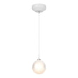 Hubbardton Forge 2023 White Frosted Glass (FD) Standard Fritz Globe 1-Light Mini Pendant