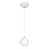 Hubbardton Forge 2023 White Frosted Glass (FD) Standard Fritz Globe 1-Light Mini Pendant