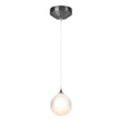 Hubbardton Forge 2023 Ink Frosted Glass (FD) Standard Fritz Globe 1-Light Mini Pendant