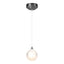 Hubbardton Forge 2023 Ink Frosted Glass (FD) Standard Fritz Globe 1-Light Mini Pendant