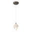 Hubbardton Forge 2023 Dark Smoke White Crystal (WP) Standard Chrysalis 1-Light Small Pendant