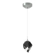 Hubbardton Forge 2023 Vintage Platinum Black Crystal (BP) Standard Chrysalis 1-Light Small Pendant