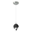Hubbardton Forge 2023 Vintage Platinum Black Crystal (BP) Standard Chrysalis 1-Light Small Pendant