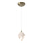 Hubbardton Forge 2023 Soft Gold White Crystal (WP) Standard Chrysalis 1-Light Small Pendant