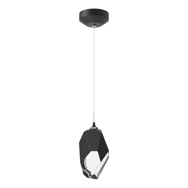 Hubbardton Forge 2023 Black Black Crystal (BP) Standard Chrysalis 1-Light Large Pendant