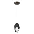 Hubbardton Forge 2023 Oil Rubbed Bronze Black Crystal (BP) Standard Chrysalis 1-Light Large Pendant