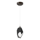 Hubbardton Forge 2023 Oil Rubbed Bronze Black Crystal (BP) Standard Chrysalis 1-Light Large Pendant