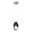 Hubbardton Forge 2023 Vintage Platinum Black Crystal (BP) Standard Chrysalis 1-Light Large Pendant