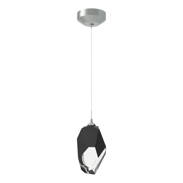 Hubbardton Forge 2023 Vintage Platinum Black Crystal (BP) Standard Chrysalis 1-Light Large Pendant
