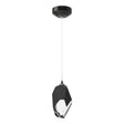 Hubbardton Forge 2023 Ink Black Crystal (BP) Standard Chrysalis 1-Light Large Pendant