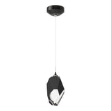 Hubbardton Forge 2023 Ink Black Crystal (BP) Standard Chrysalis 1-Light Large Pendant