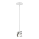 Hubbardton Forge 2023 White Crystal Multi Gatsby 1-Light Mini Pendant