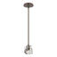 Hubbardton Forge 2023 Bronze Crystal Multi Gatsby 1-Light Mini Pendant